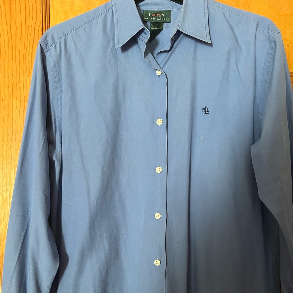 Ralph Lauren Blue Casual Button Down Shirt